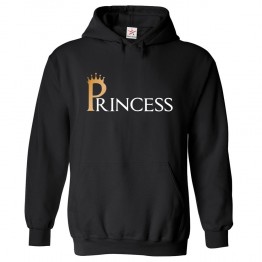 Princess With Crown Classic Kids and Adults Womens Pullover Hoodie